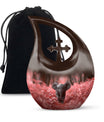 Elephant Theme Large Urn 10 Inch