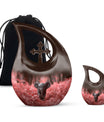 Elephant Theme Large Urn With 1 Keepsake Urn