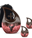 Elephant Theme Large Urn With 2 Keepsake Urn