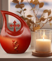 10-inch Gold Fish Urn