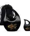 10-inch gold fish cross drop memorial urn