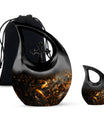 10-inch Gold Fish Urn