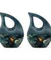 10 inch Gold Fish Urn