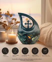 10 inch Gold Fish Urn
