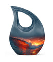 Ocean Waves Cross Drop Urn