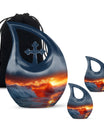 Ocean Waves Theme Large Urn With 2 Keepsake Urn