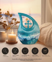 10 inch Ocean Waves Urn