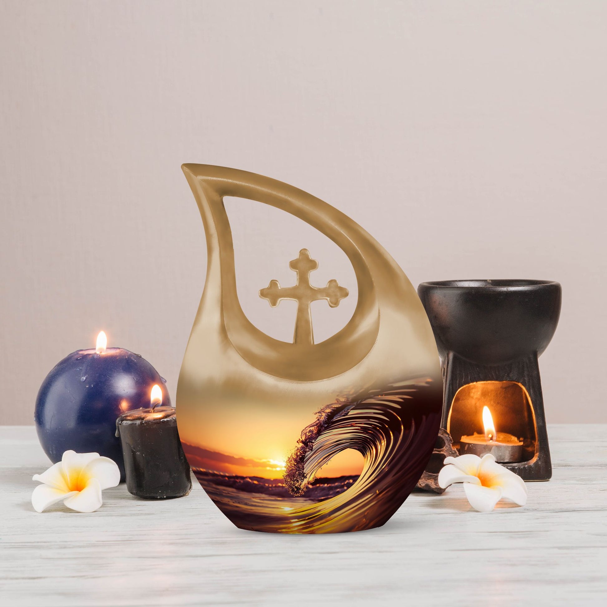 10-inch Ocean Waves Urn