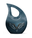 10-inch Wings Blue Urn