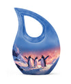 Penguin themed extra-large Urn