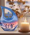 Penguin themed extra-large Urn