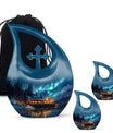 Affordable Aurora Borealis Cremation Memorial - Cremation Urn