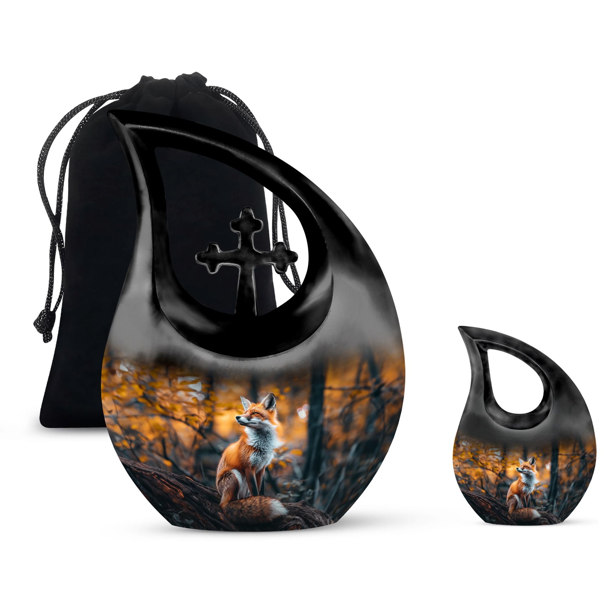 Fox Eternity: Personalized Memorial Urn for Ascending Spirits