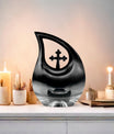 Custom Mom Car Urn,10 inch Aluminium Cross Drop Memorial Urn