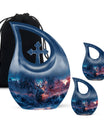 Deer Theme Large Urn With 2 Keepsake Urn