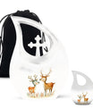 Deer Family Theme Large Urn With 1 Keepsake Urn