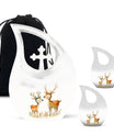 Deer Family Theme Large Urn With 2 Keepsake Urn