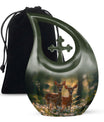 Deer Family Theme Large Urn 10 Inch