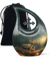 Deer Family Theme Large Urn 10 Inch