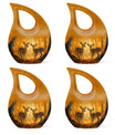 Deer Family Theme 3 Inch Keepsake Pack of 4