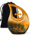 Deer Family Theme Large Urn 10 Inch
