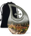 Deer Family Theme Large Urn 10 Inch