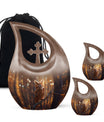 Owl Theme Large Urn With 2 Keepsake Urn