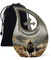 Cowboy Theme Large Urn 10 Inch