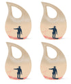 Cowboy Theme 3 Inch Keepsake Pack of 4