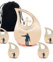 Cowboy Theme Large Urn With 4 Keepsake Urn