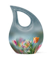 10 Inch Tulip Urn, Metal Cremation Urn