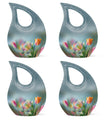 10 Inch Tulip Urn, Metal Cremation Urn