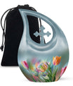 Tulip Flower Urn: Metal Cremation Urn for Treasured Farewells