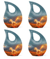 Horse Theme 3 Inch Keepsake Pack of 4
