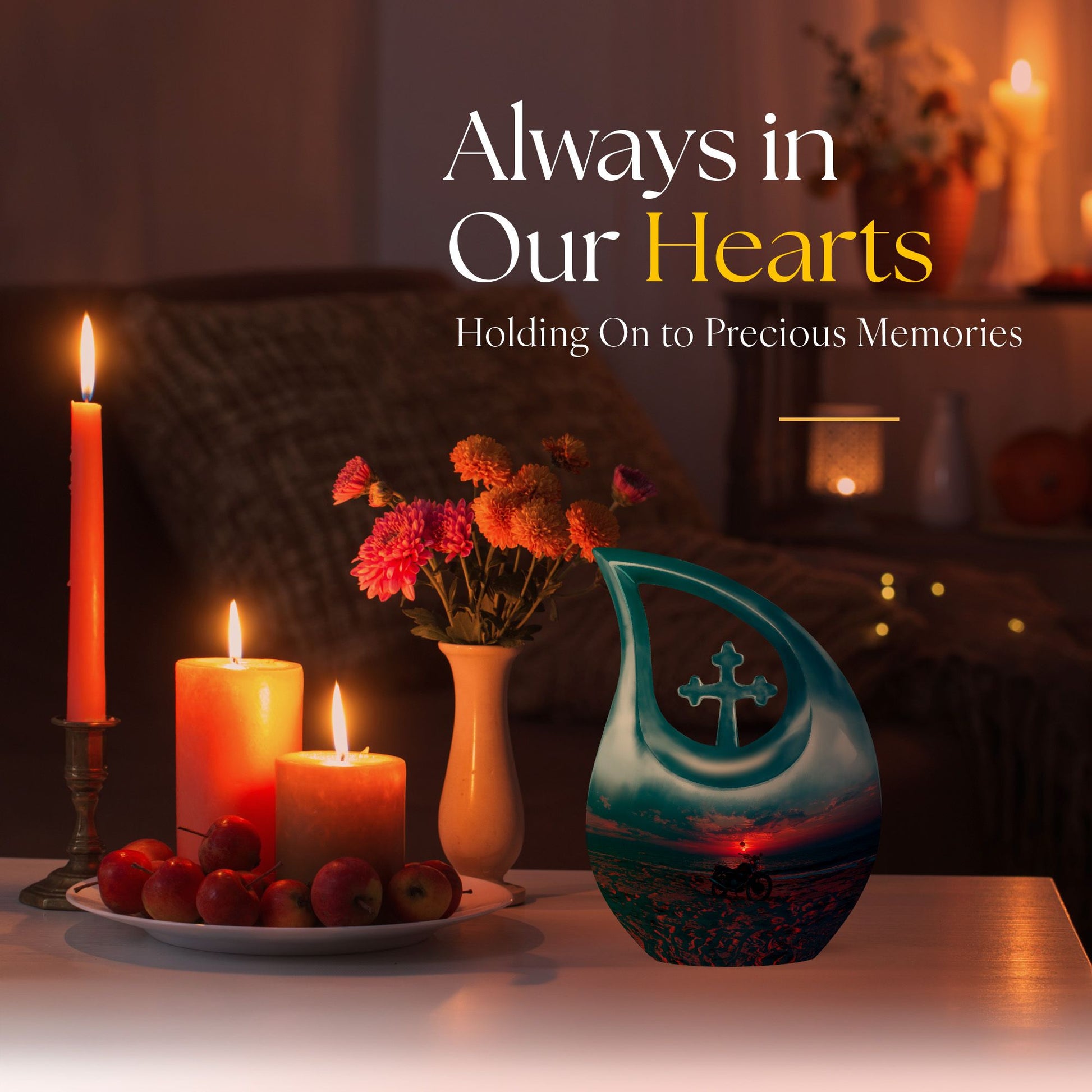 Affordable Motorcycle themed Cremation Urn