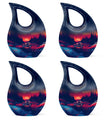 Motorcycle Theme 3 Inch Keepsake Pack of 4