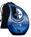 Horse Theme Large Urn 10 Inch