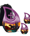 Horse Theme Large Urn With 2 Keepsake Urn