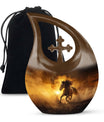 Horse Theme Large Urn 10 Inch