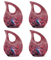 Peacock Theme 3 Inch Keepsake Pack of 4
