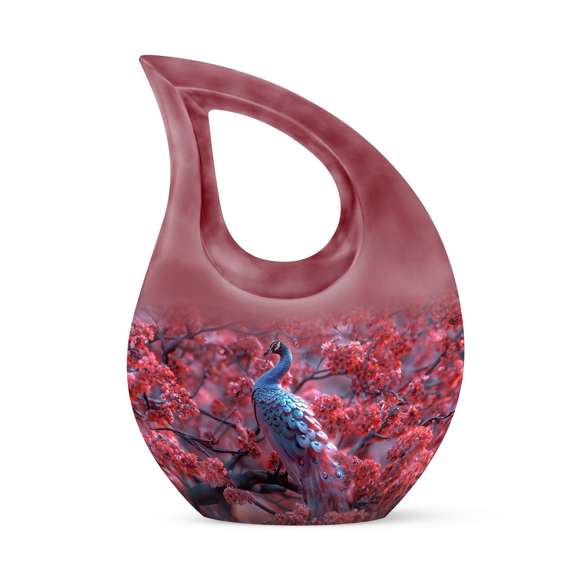 10-inch Peacock Cremation Urn 