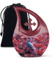 Peacock Theme Large Urn 10 Inch