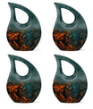 Peacock Theme 3 Inch Keepsake Pack of 4