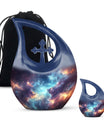 Nebula Galaxy Theme Large Urn With 1 Keepsake Urn
