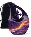 A 10-inch Nebula Galaxy Urn with Cross Drop design 