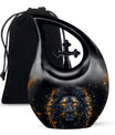 Lion Theme Large Urn 10 Inch