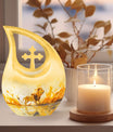 10-inch Lion Themed Cross Drop Dad Urn