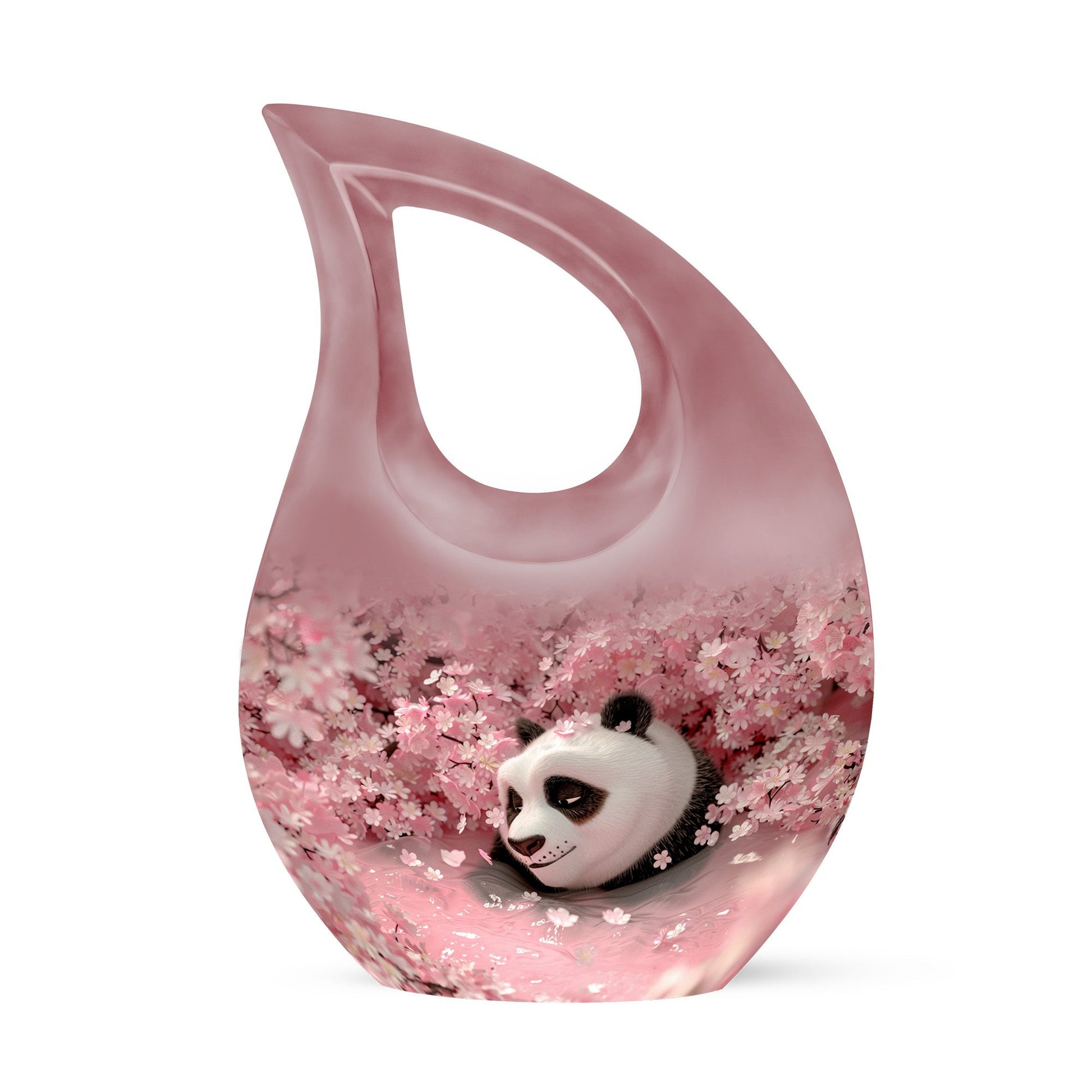 10-inch Panda-themed Cross Drop extra large urn 