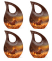 Runing Horse Theme 3 Inch Keepsake Pack of 4