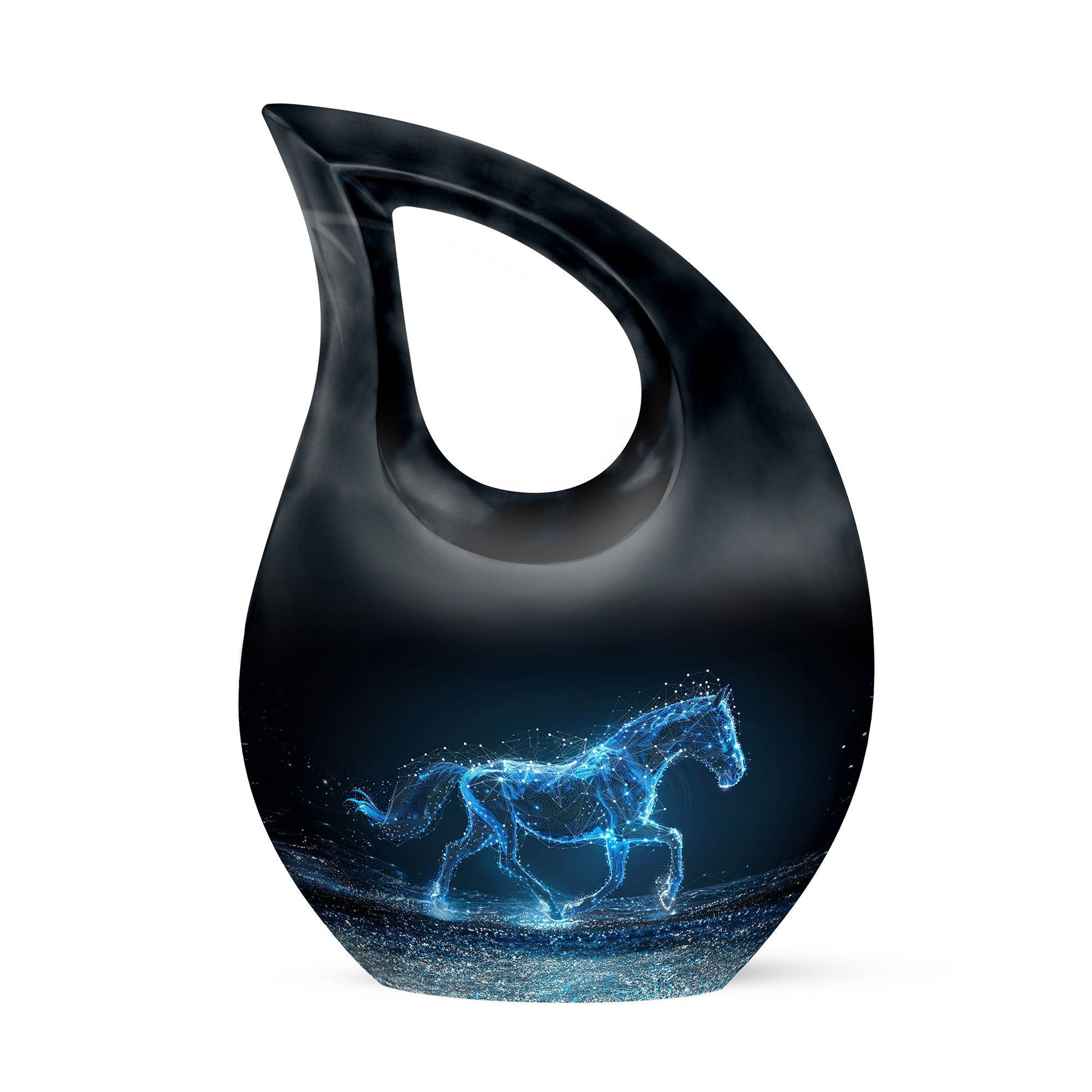 Running Horse Cross Drop affordable cremation urn